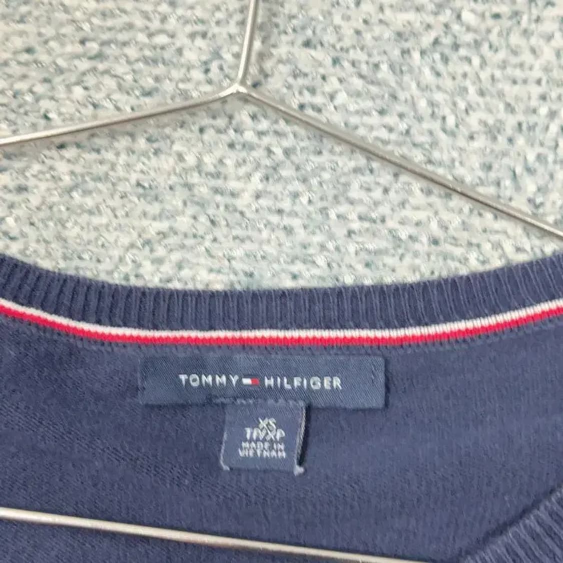 타미힐피거 도트 네이비 여성 캐주얼 니트 가디건 XS 상품이미지5