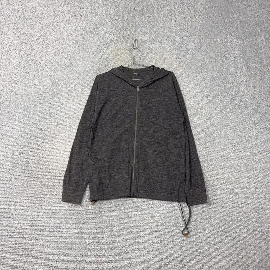 갭 딥그레이 배색 캐주얼 후드집업 S 상품이미지1