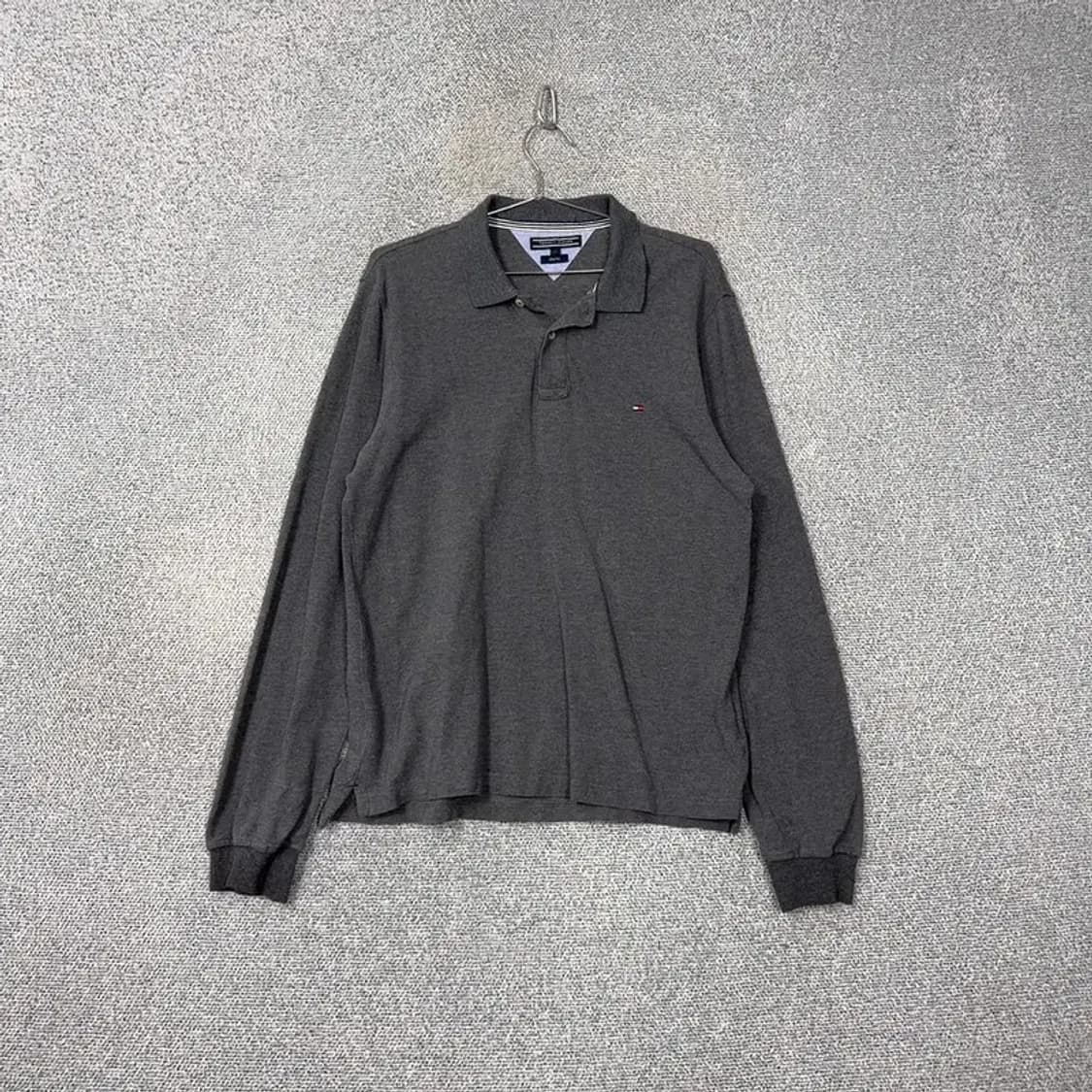 타미힐피거 그레이 로고 캐주얼 카라티 L 상품이미지1