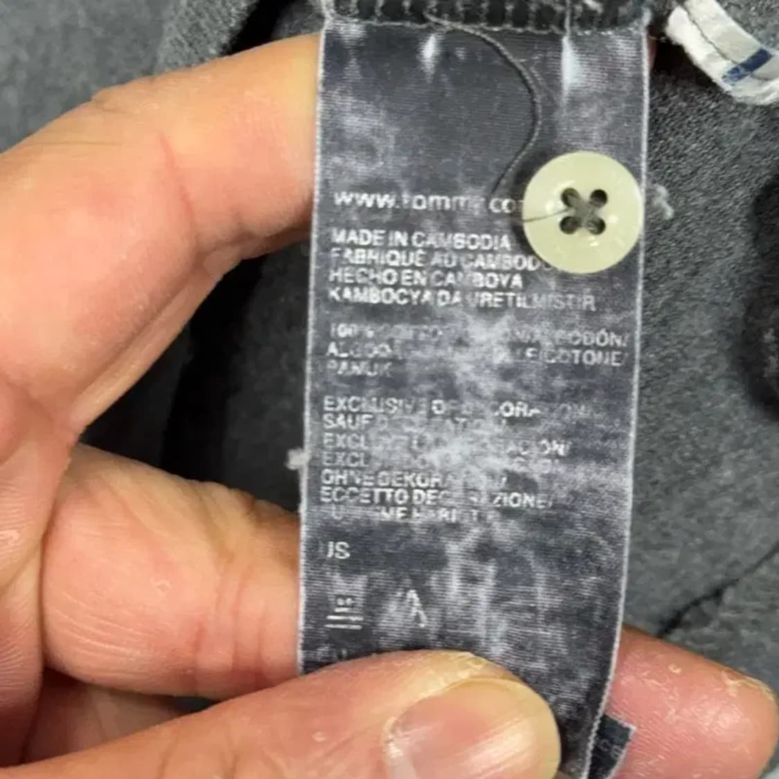 타미힐피거 그레이 로고 캐주얼 카라티 L 상품이미지4