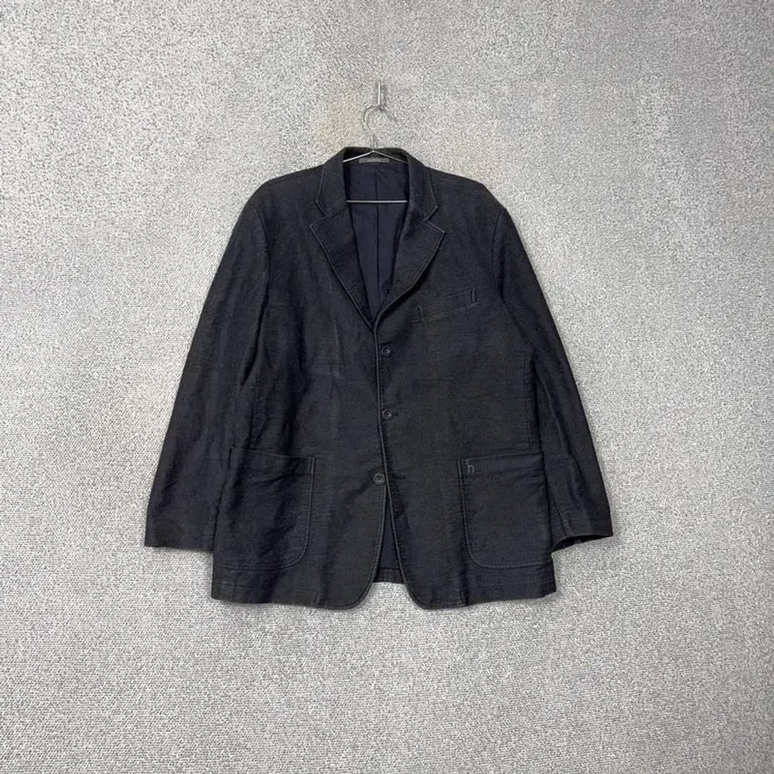 해지스 블랙 그레이 남성 빈티지 클래식 3버튼 블레이저 자켓 105 상품이미지1