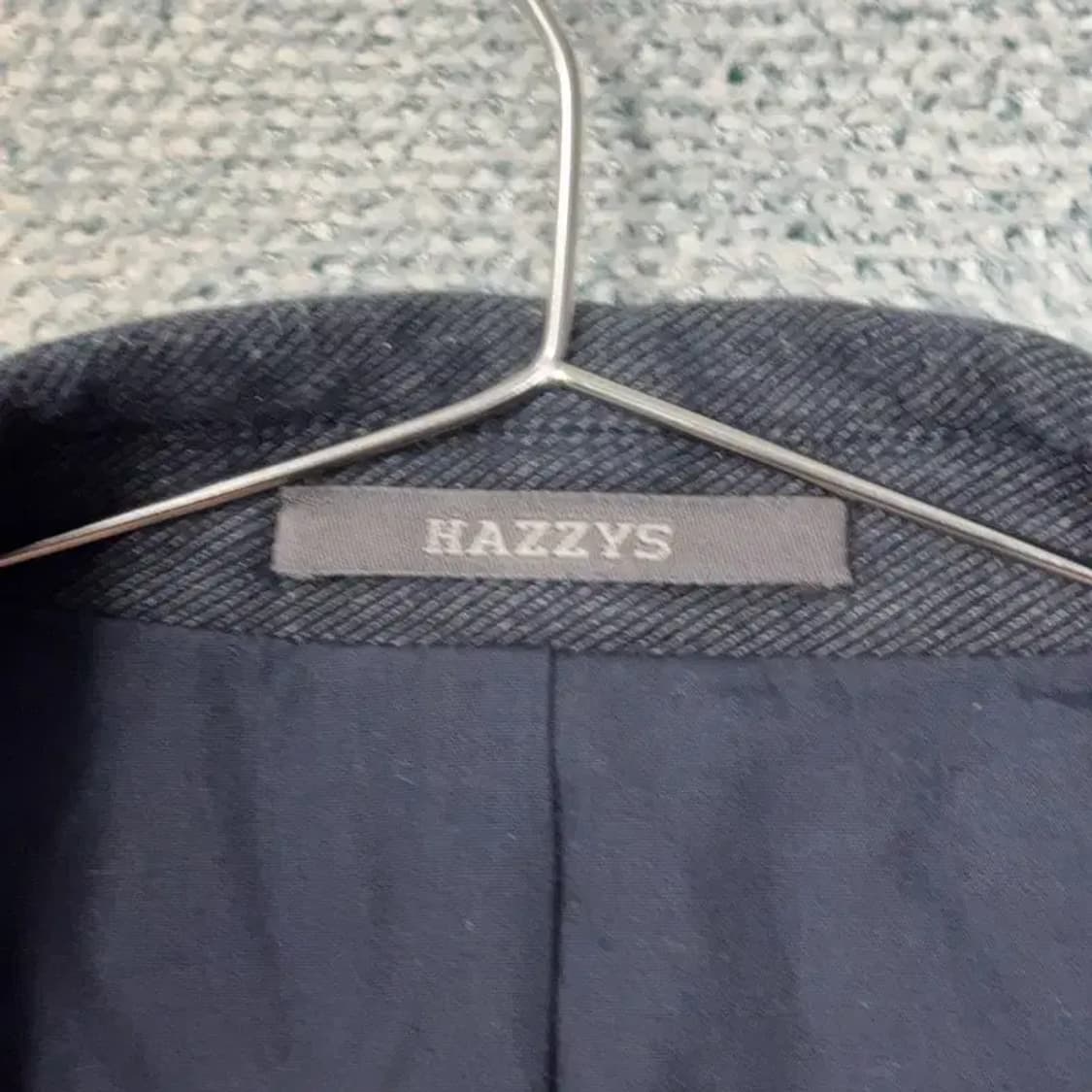 해지스 블랙 그레이 남성 빈티지 클래식 3버튼 블레이저 자켓 105 상품이미지3