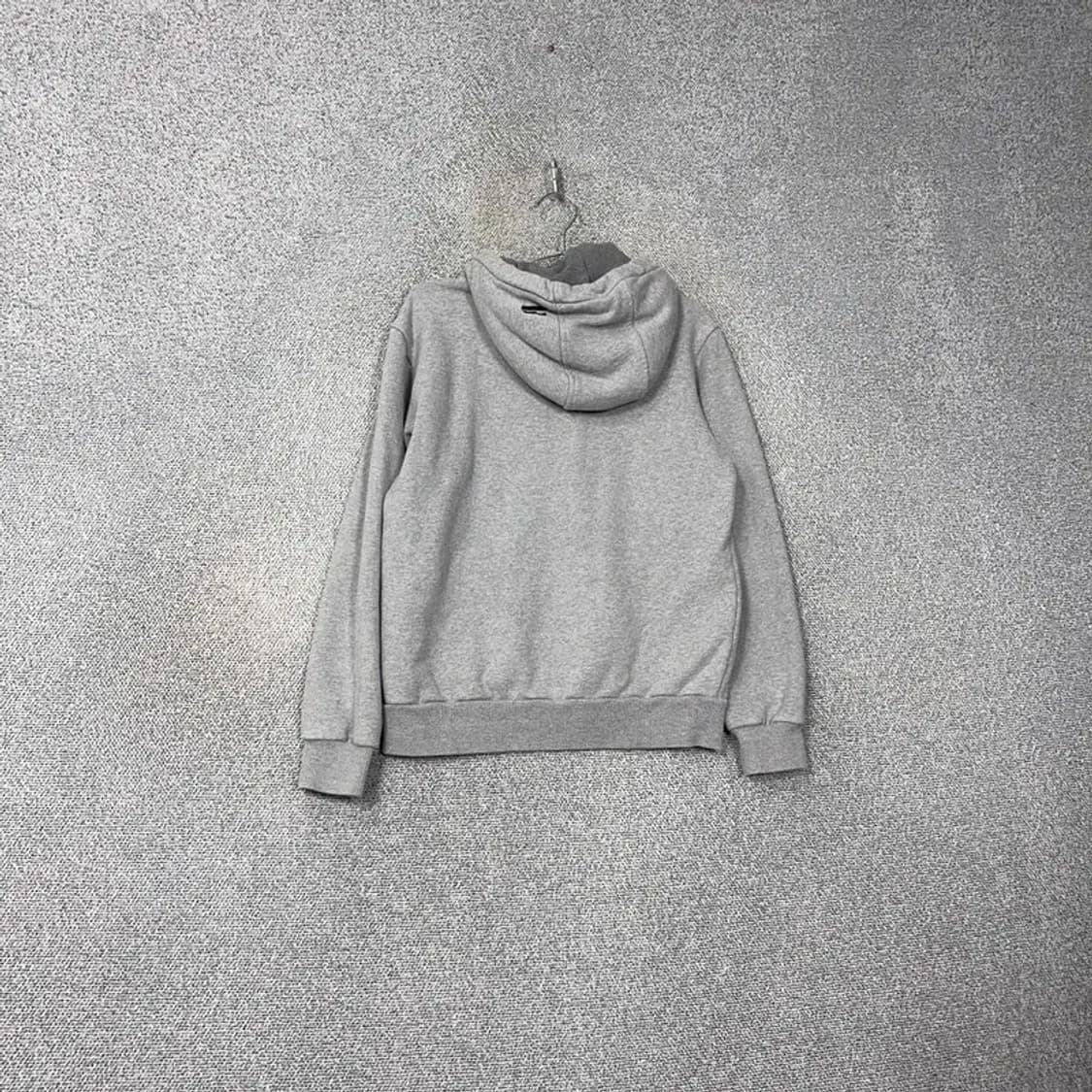 버튼 캐주얼 프린팅 라이트 그레이 후드티 M 상품이미지2