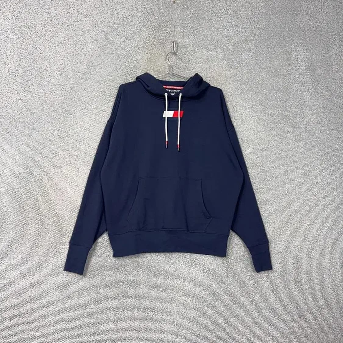 타미힐피거 네이비 센터 로고 캐주얼 후드티 S 상품이미지1