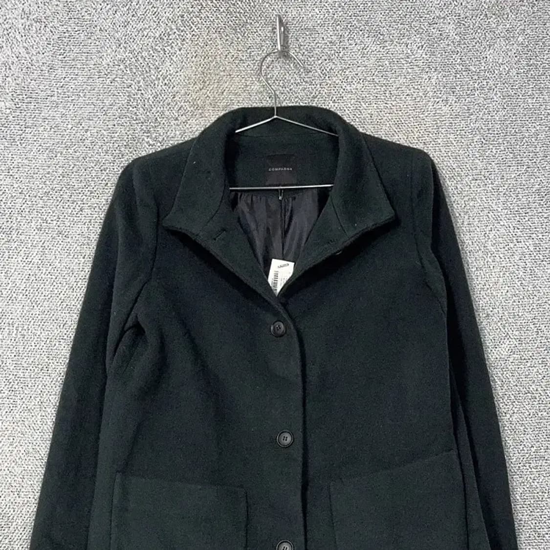 [새상품] 꼼빠니아 카키 울 코트 55 상품이미지3