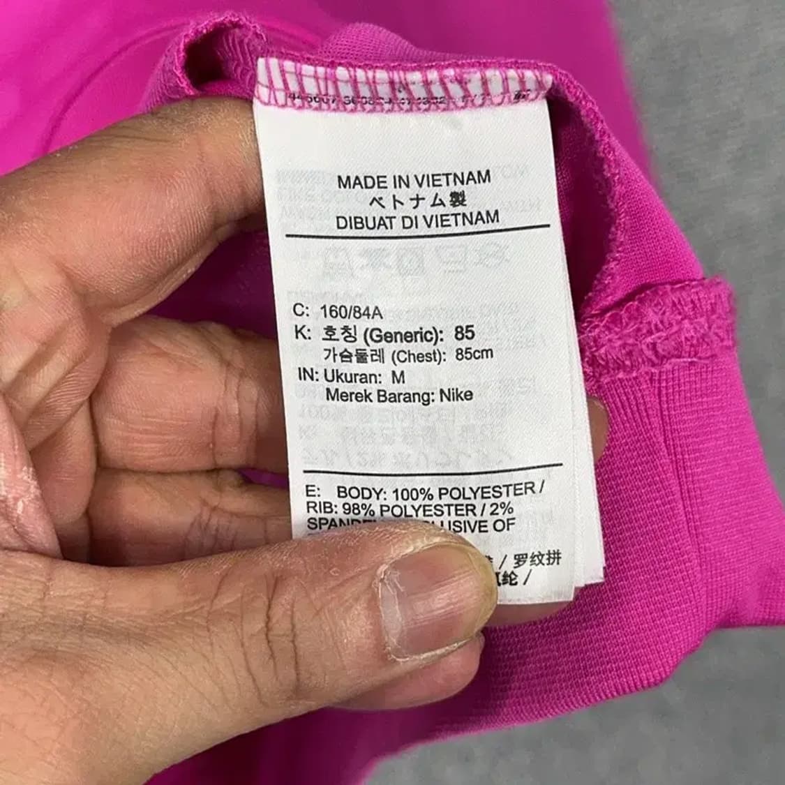 나이키 로고 프린팅 핫 핑크 후드티 M 상품이미지6