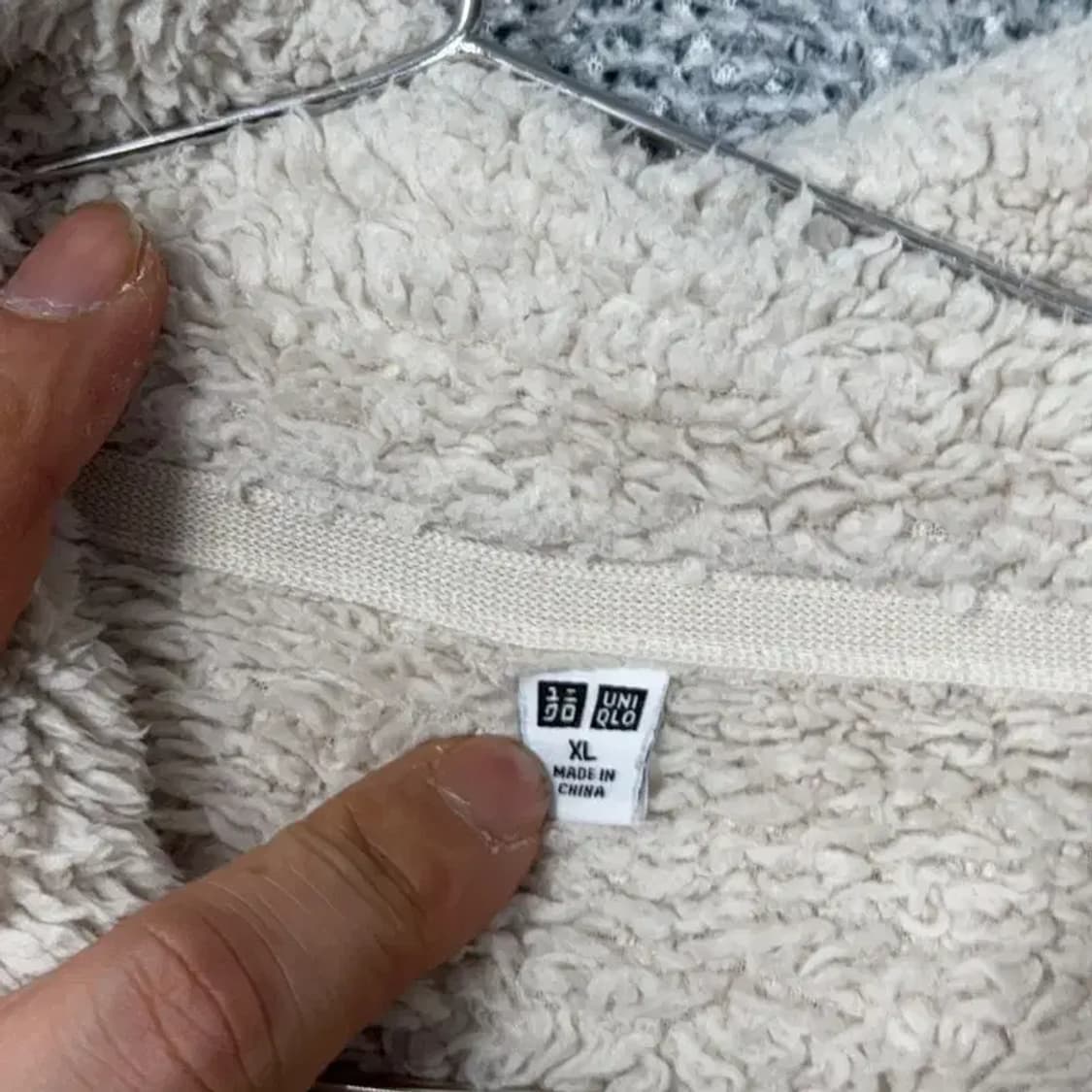 유니클로 베이지 후리스 XL 상품이미지3