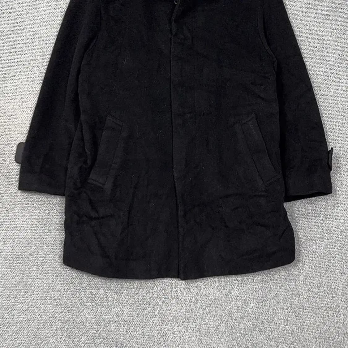 런던포그 빈티지 블랙 울 코트 100 상품이미지4