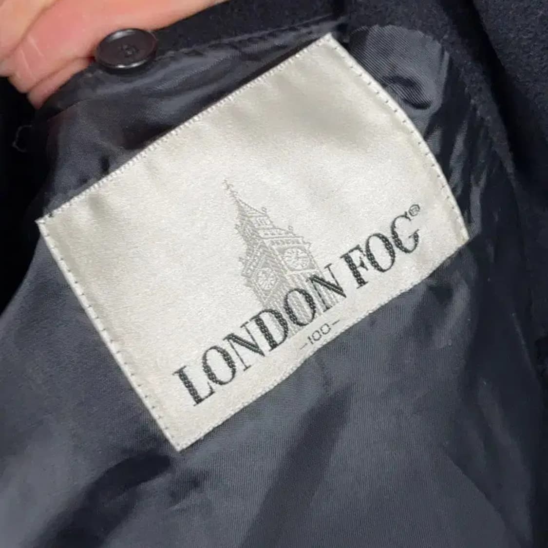 런던포그 빈티지 블랙 울 코트 100 상품이미지5