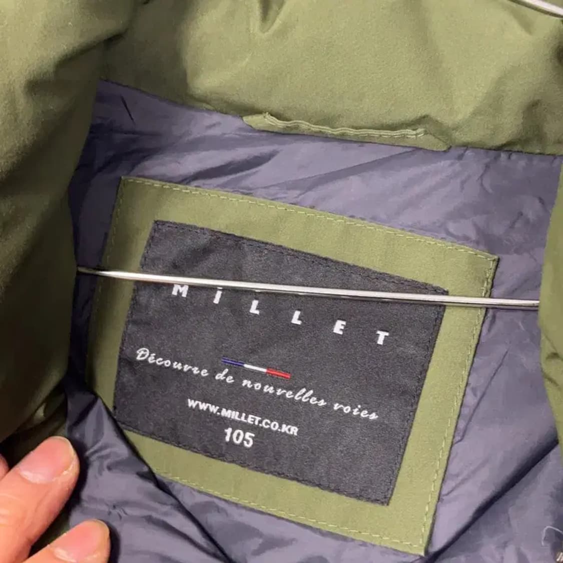 밀레 남성 카키 패딩 105 상품이미지4