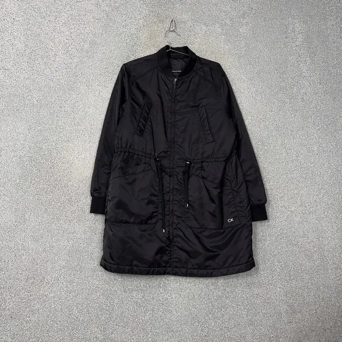 캘빈클라인 블랙 롱 블루종 자켓 XL 상품이미지1