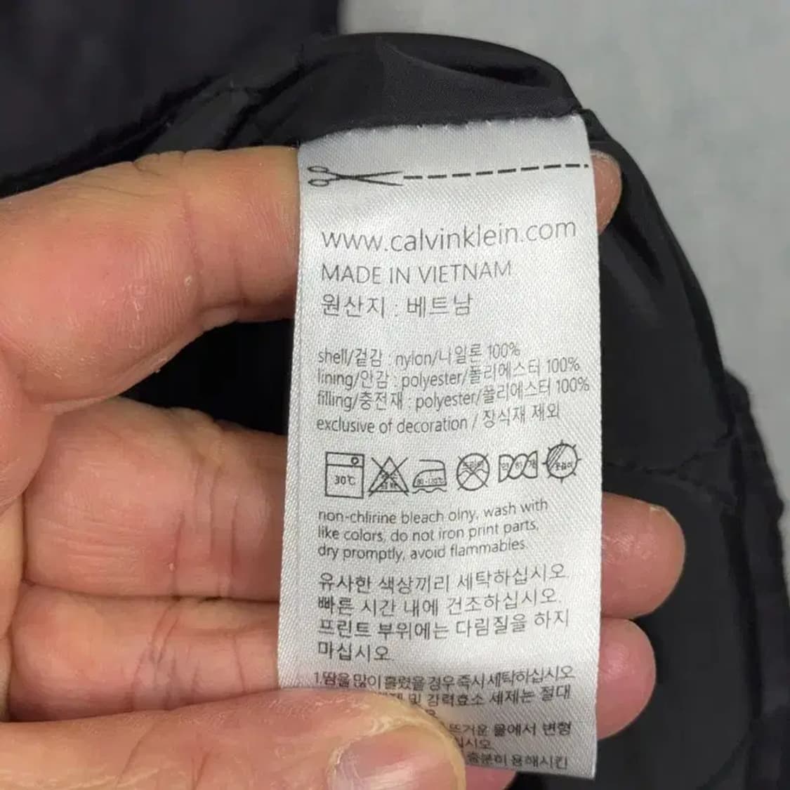 캘빈클라인 블랙 롱 블루종 자켓 XL 상품이미지6