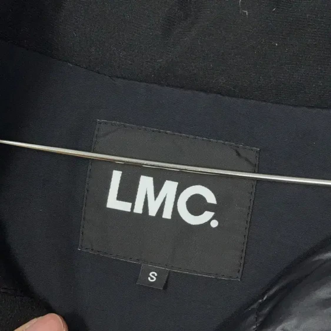 LMC 로고 프린팅 블랙 롱 패딩 S 상품이미지5
