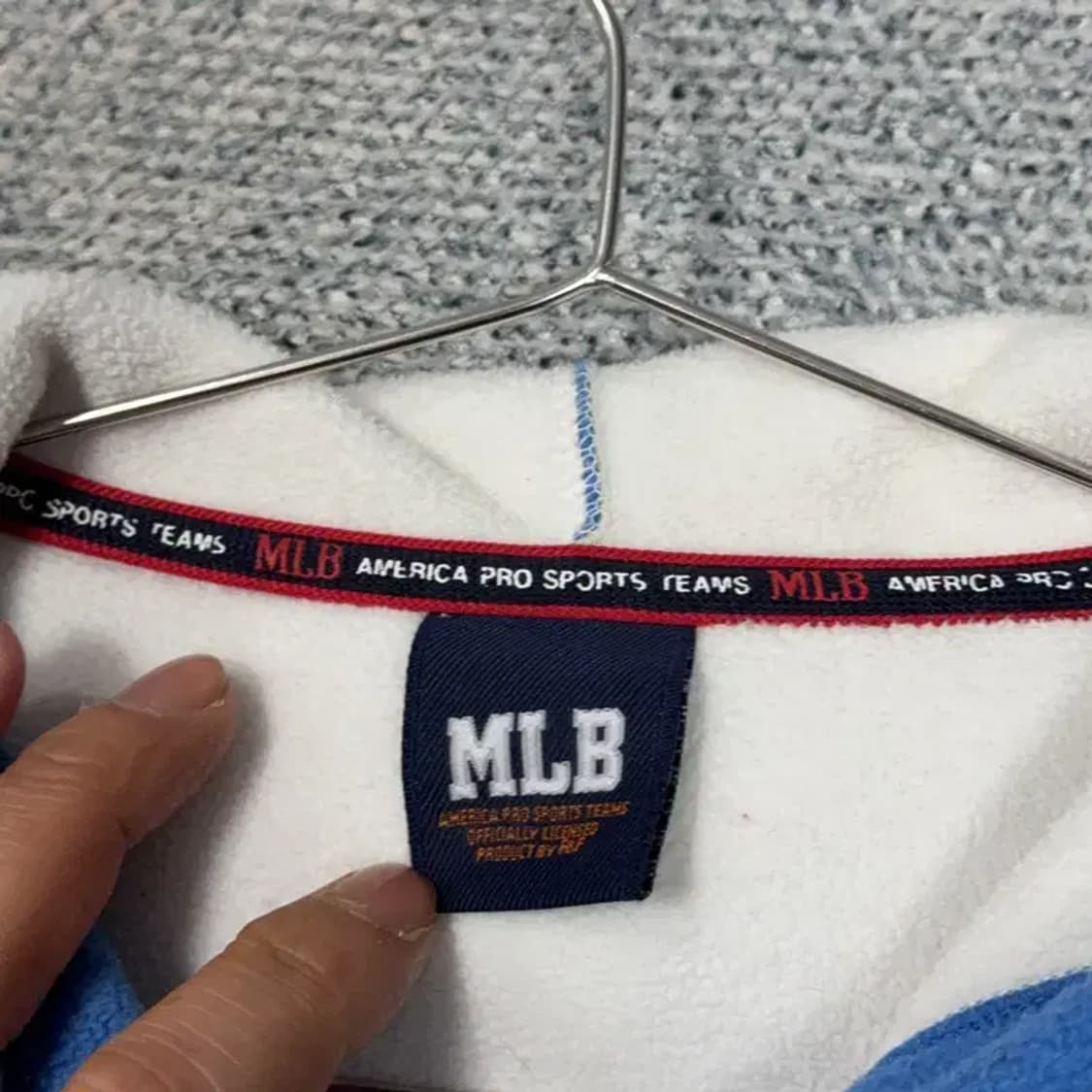 mlb 빈티지 뉴욕 플리스 후드집업 90 상품이미지3