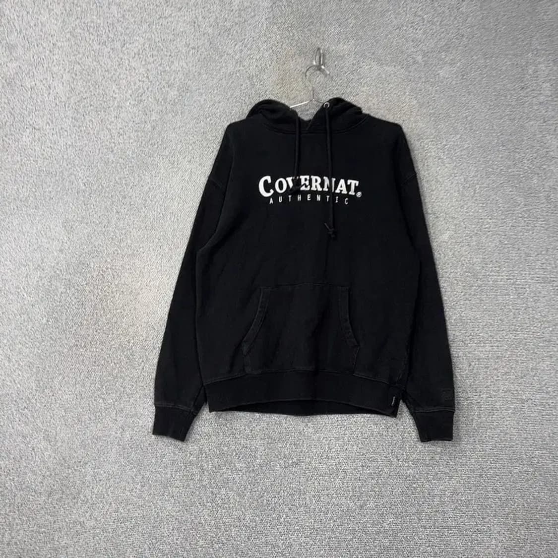 커버낫 로고 프린팅 블랙 후드티 M 상품이미지1