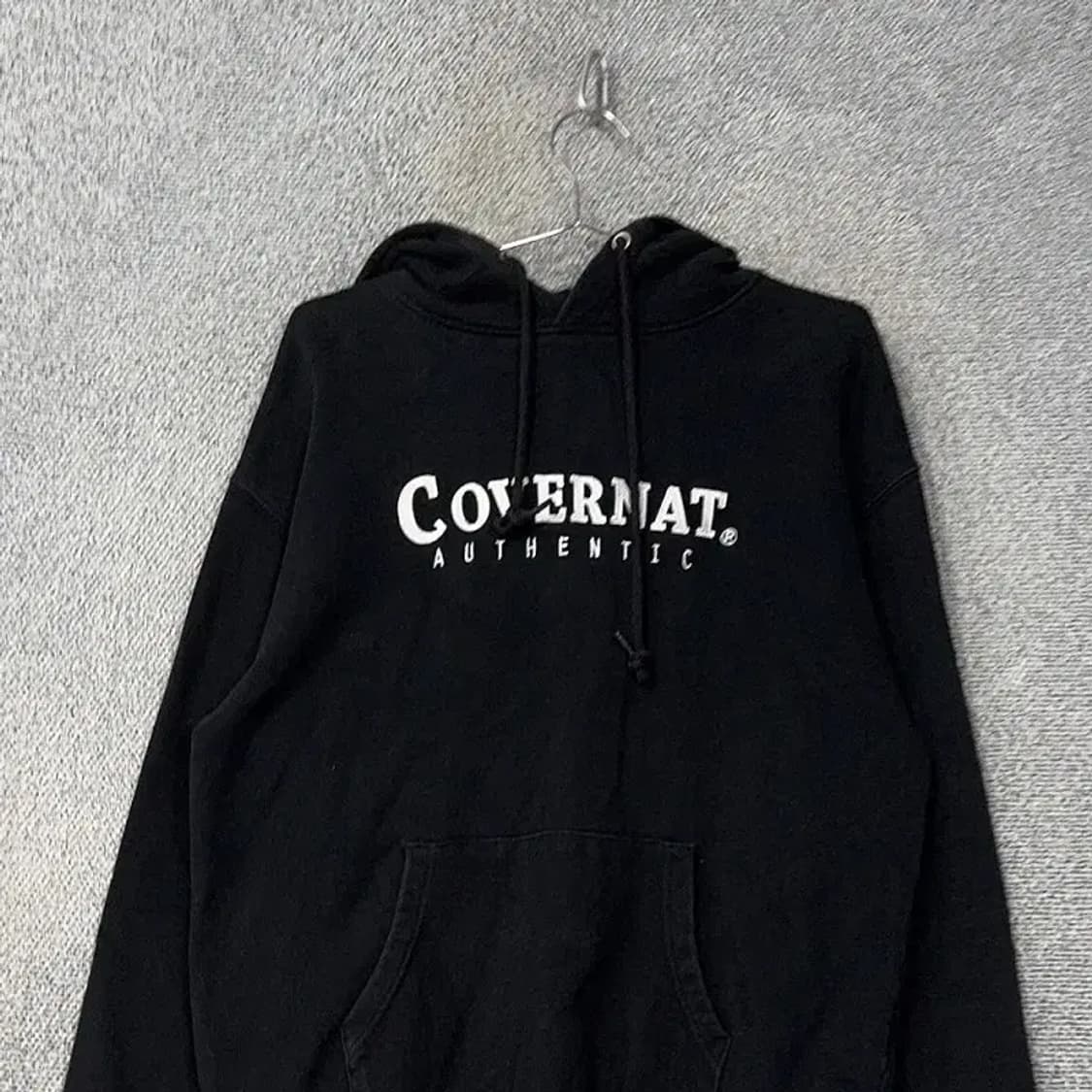 커버낫 로고 프린팅 블랙 후드티 M 상품이미지3