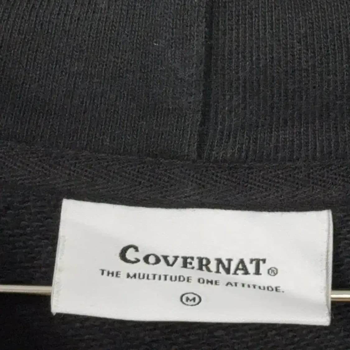 커버낫 로고 프린팅 블랙 후드티 M 상품이미지5