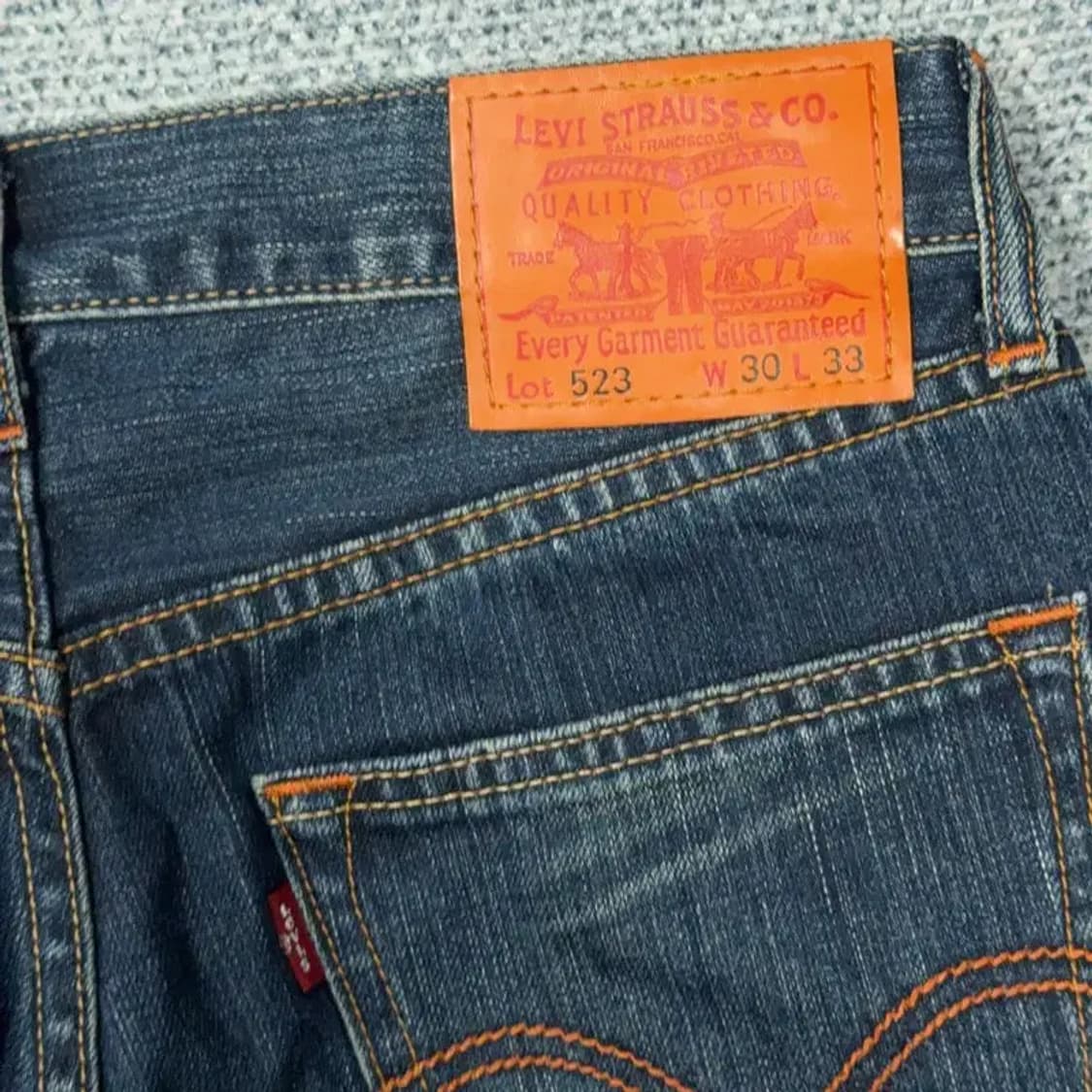 리바이스 523 워싱 데님 청바지 30 33 상품이미지5