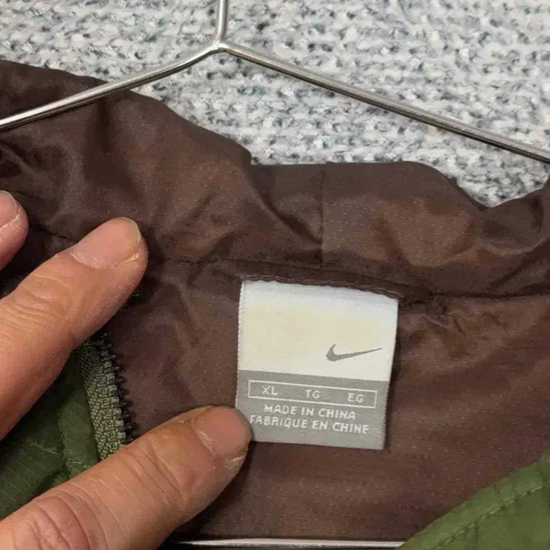 나이키 경량 카키 후드 자켓 XL 상품이미지3