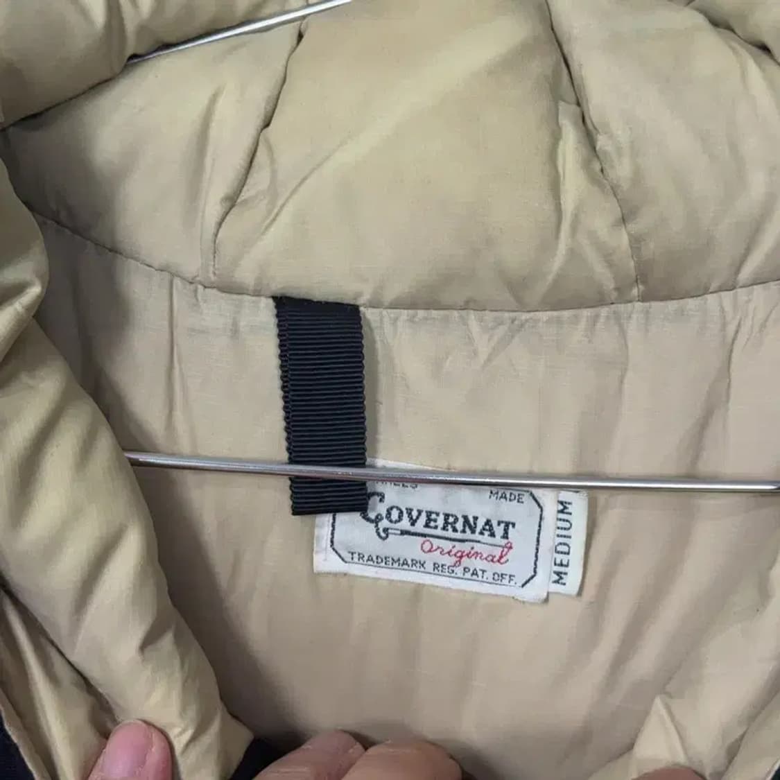 커버낫 남성 캐주얼 블랙 구스다운 거위털 버튼 패딩 점퍼 M 상품이미지3