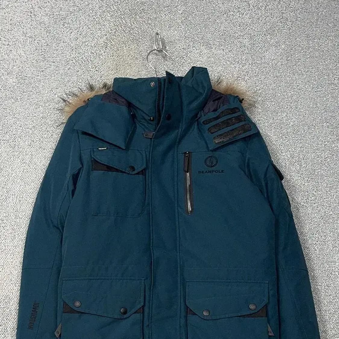 빈폴 블루 청록 캐주얼 구스다운 패딩 점퍼 90 상품이미지3