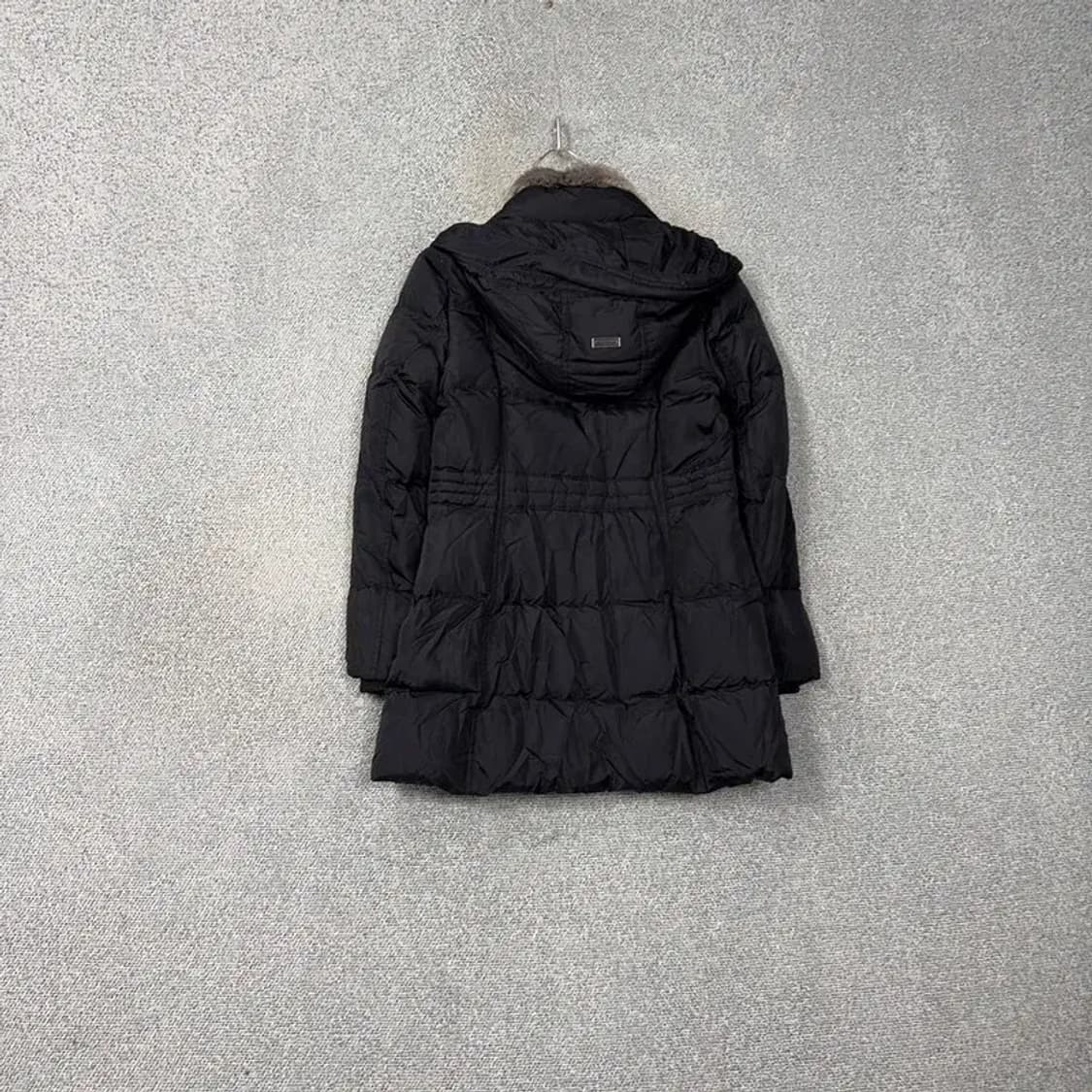 해지스 폭스퍼 여성 블랙 롱 패딩 85 상품이미지2