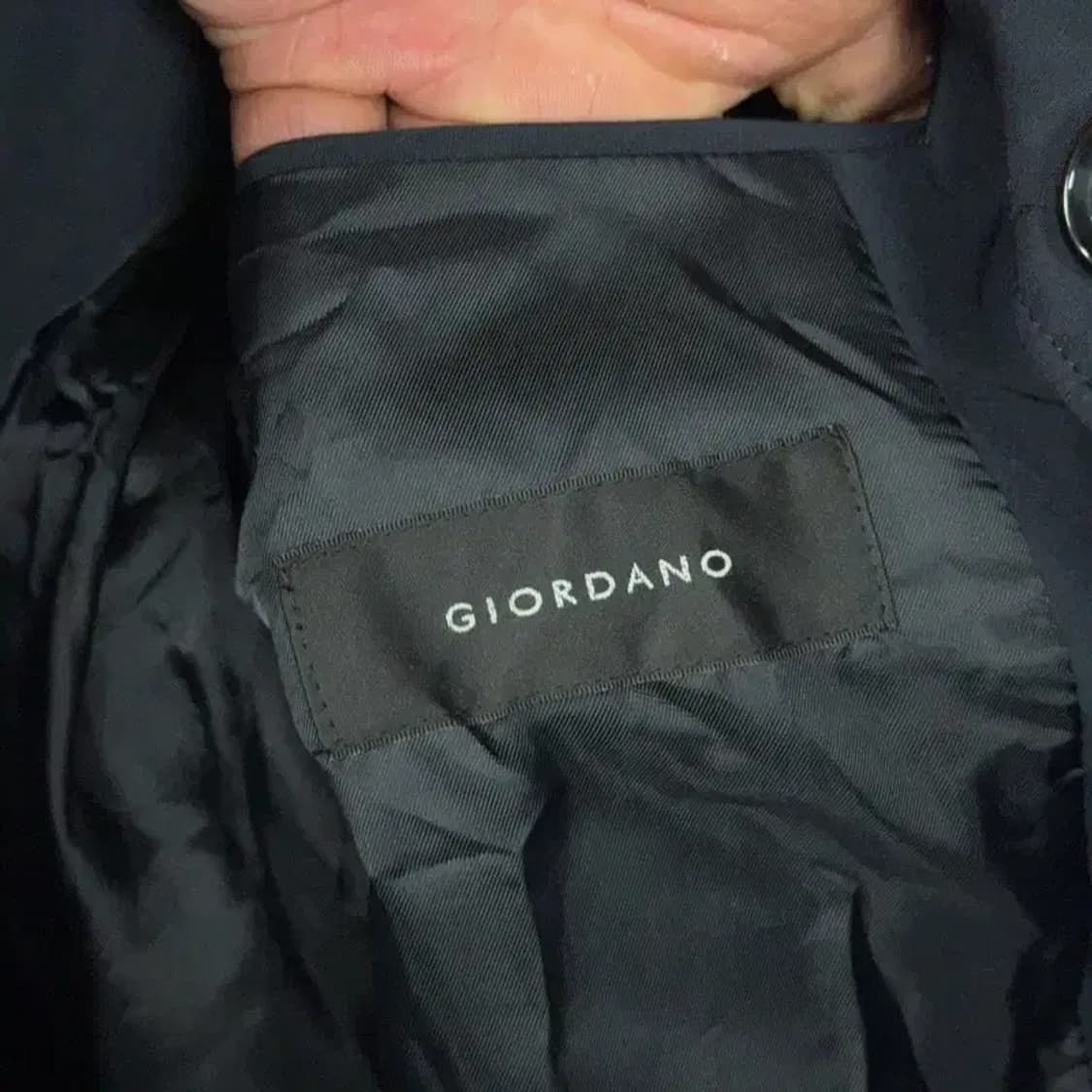 지오다노 네이비 트렌치 코트 M 상품이미지6