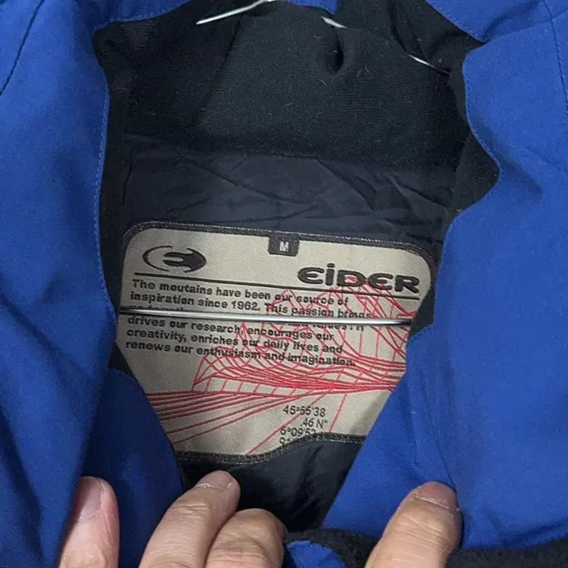 아이더 패트롤 덕다운 네이비 패딩 M 상품이미지5