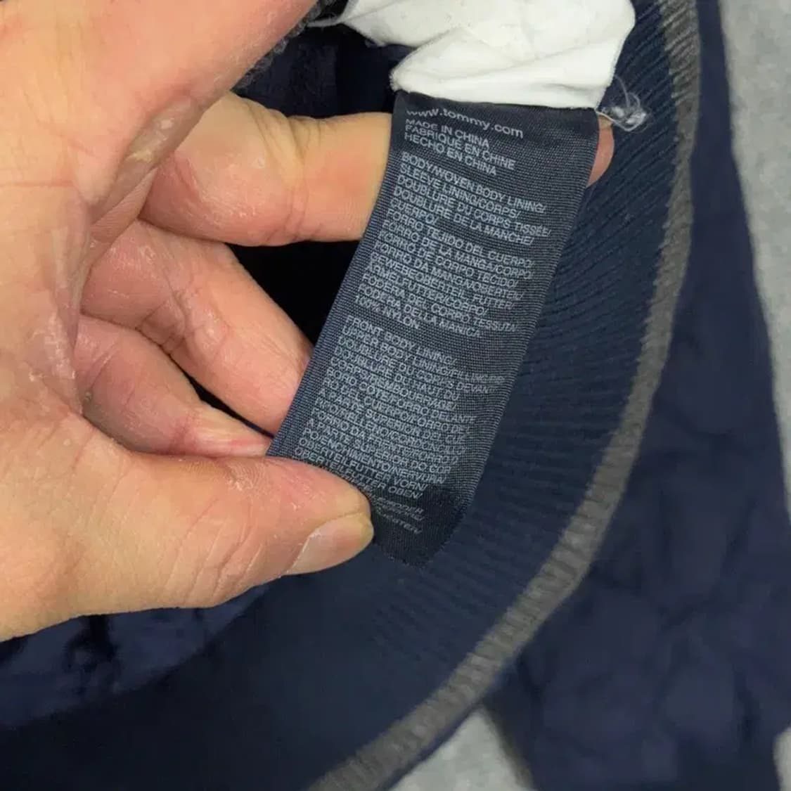 타미힐피거 네이비 퀄팅 경량 점퍼 자켓 L 상품이미지6