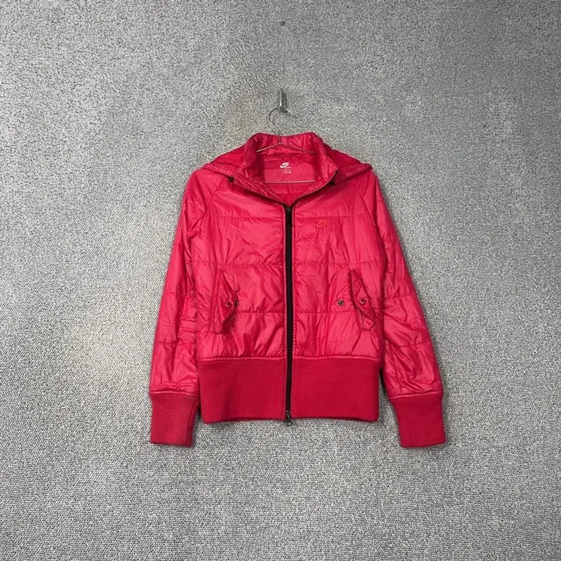 나이키 핫핑크 로고 밴딩 경량 패딩 자켓 M 상품이미지1