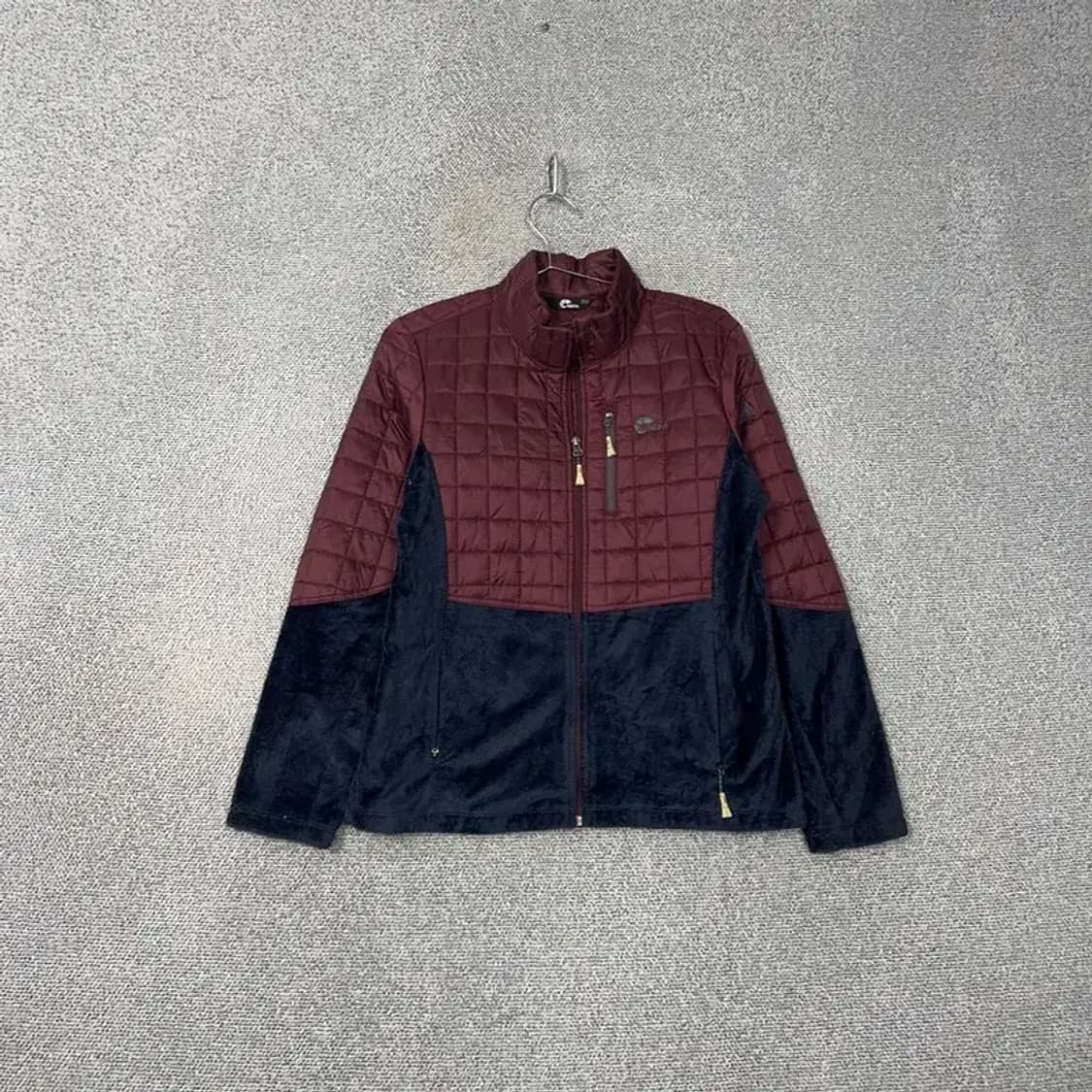 네파 버건디 로고 캐주얼 경량 패딩 점퍼 100 상품이미지1