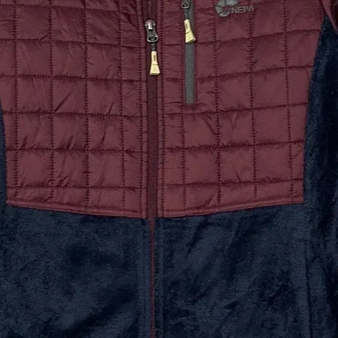 네파 버건디 로고 캐주얼 경량 패딩 점퍼 100 상품이미지3