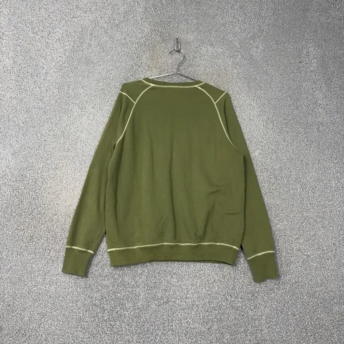 캉골 카키 스티치 로고 캐주얼 맨투맨 105 상품이미지2