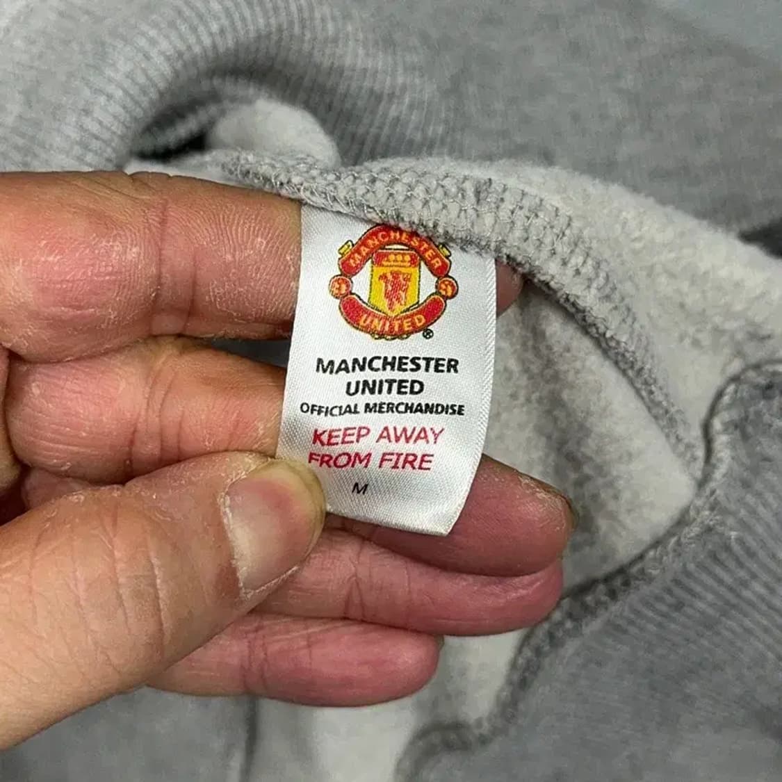 맨체스터 유나이티드 로고 그레이 후드티 M 상품이미지6