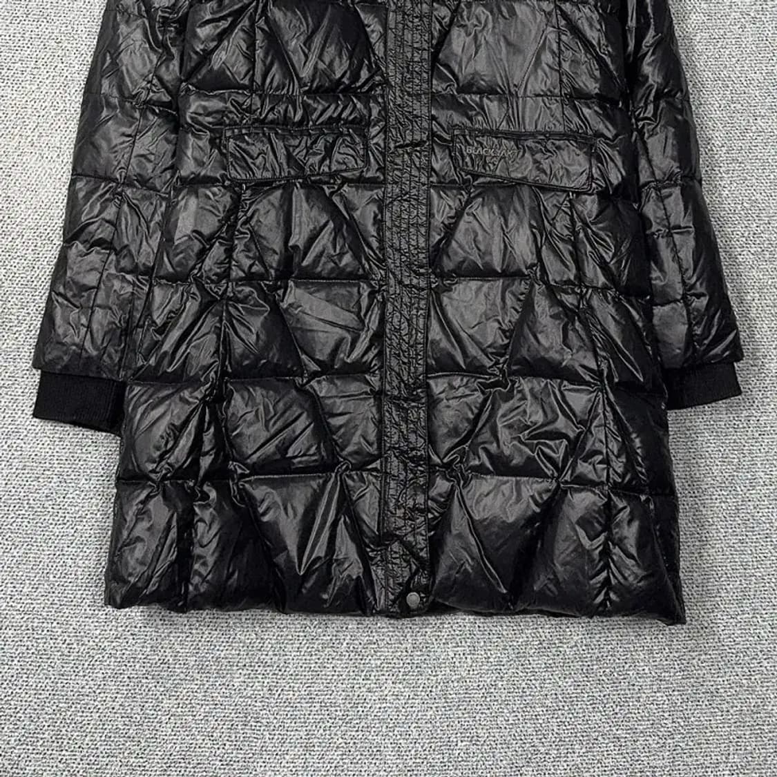 블랙야크 블랙 유광 구스다운 거위털 롱패딩 점퍼 95 상품이미지4