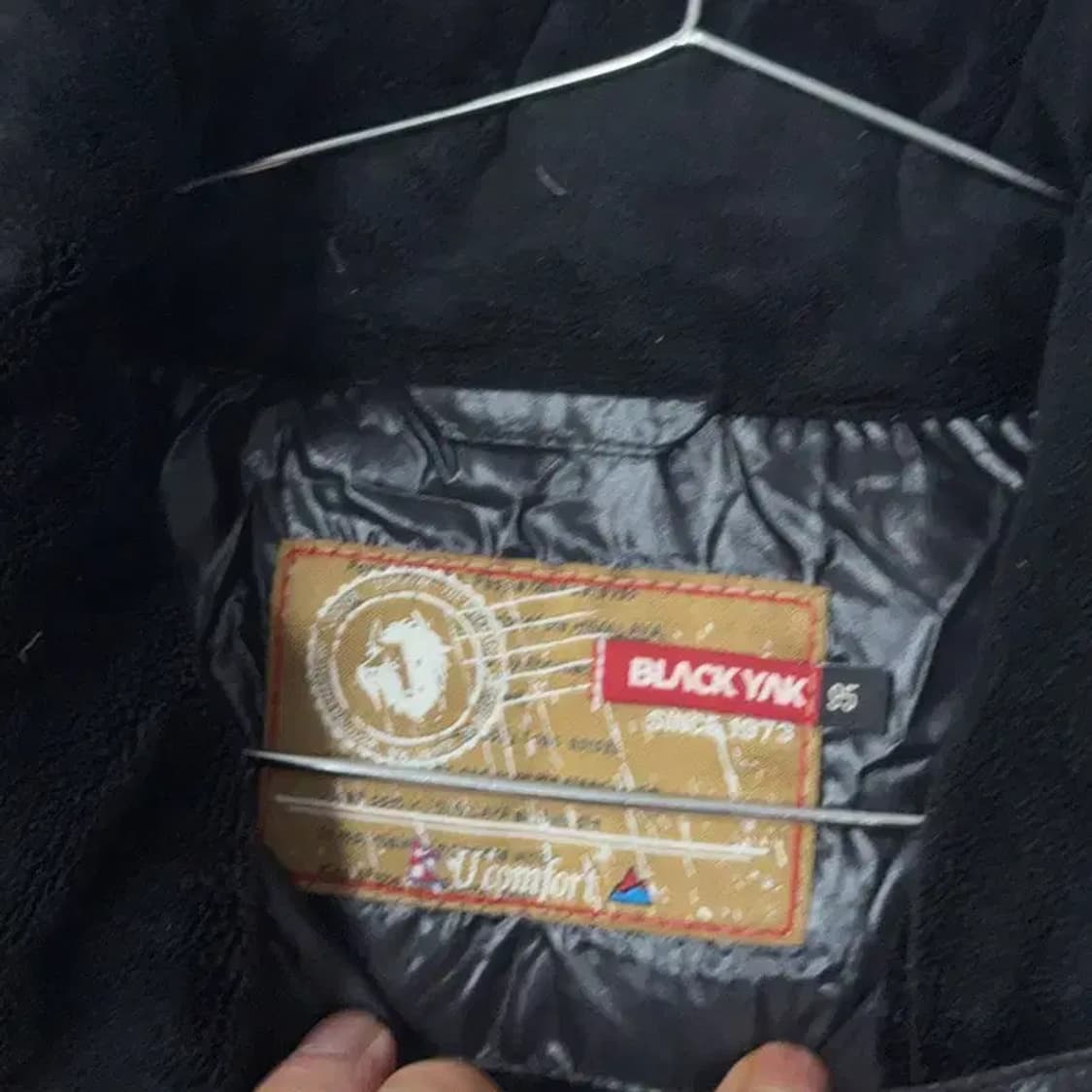 블랙야크 블랙 유광 구스다운 거위털 롱패딩 점퍼 95 상품이미지6