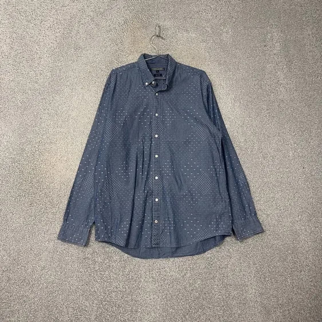 타미힐피거 도트 네이비 셔츠 XL 상품이미지1