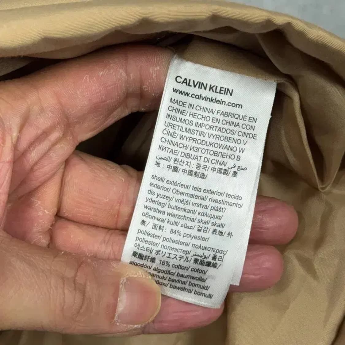 캘빈클라인 여성 포켓 베이지 패딩 S 상품이미지6