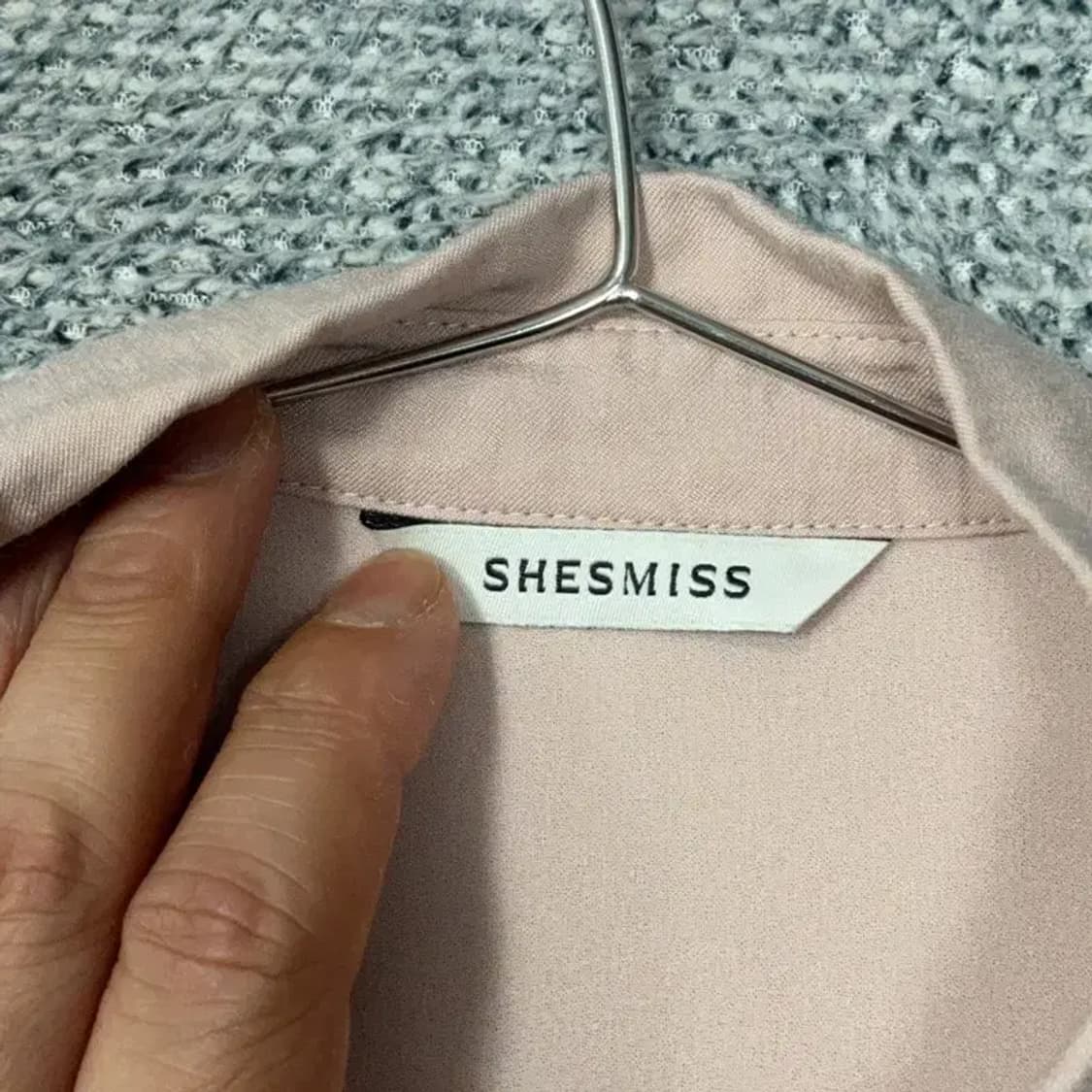 쉬스미스 여성 캐주얼 라이트 핑크 블라우스 88-94-160(66) 상품이미지3