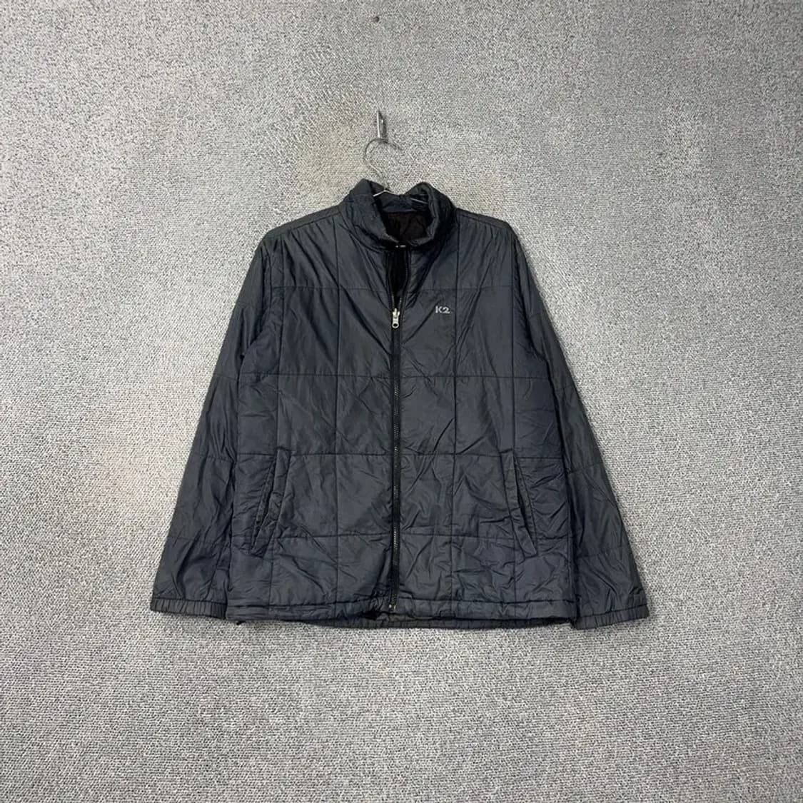 K2 그레이 로고 경량 점퍼 100 상품이미지1
