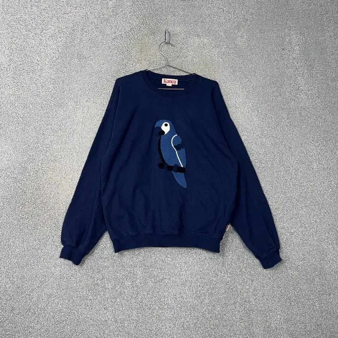 칸코 프린팅 네이비 맨투맨 2 상품이미지1