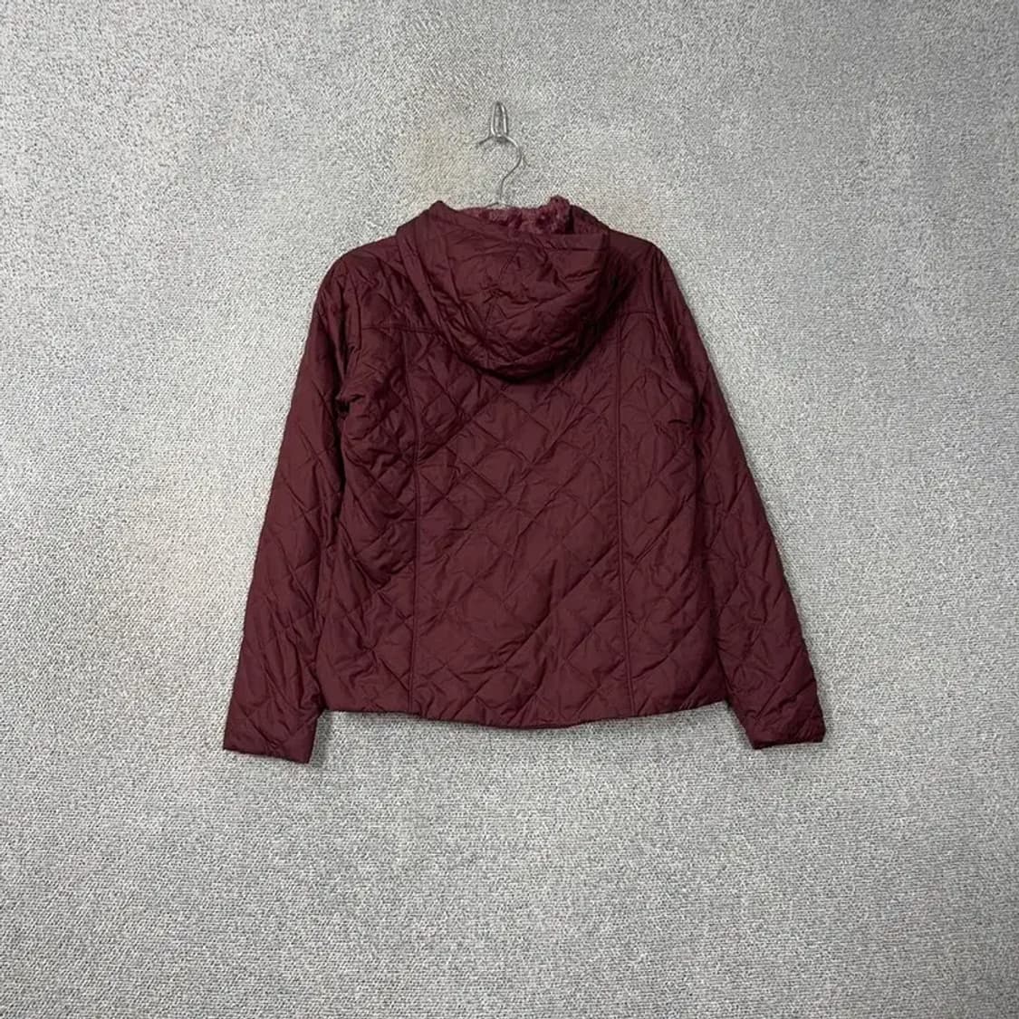 콜롬비아 여성 내피 퍼 버건디 점퍼 자켓 M 상품이미지2