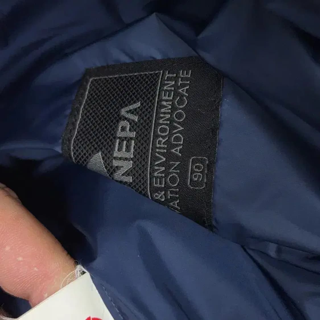 네파 로고 구스다운 거위털 패딩 점퍼 S 상품이미지3