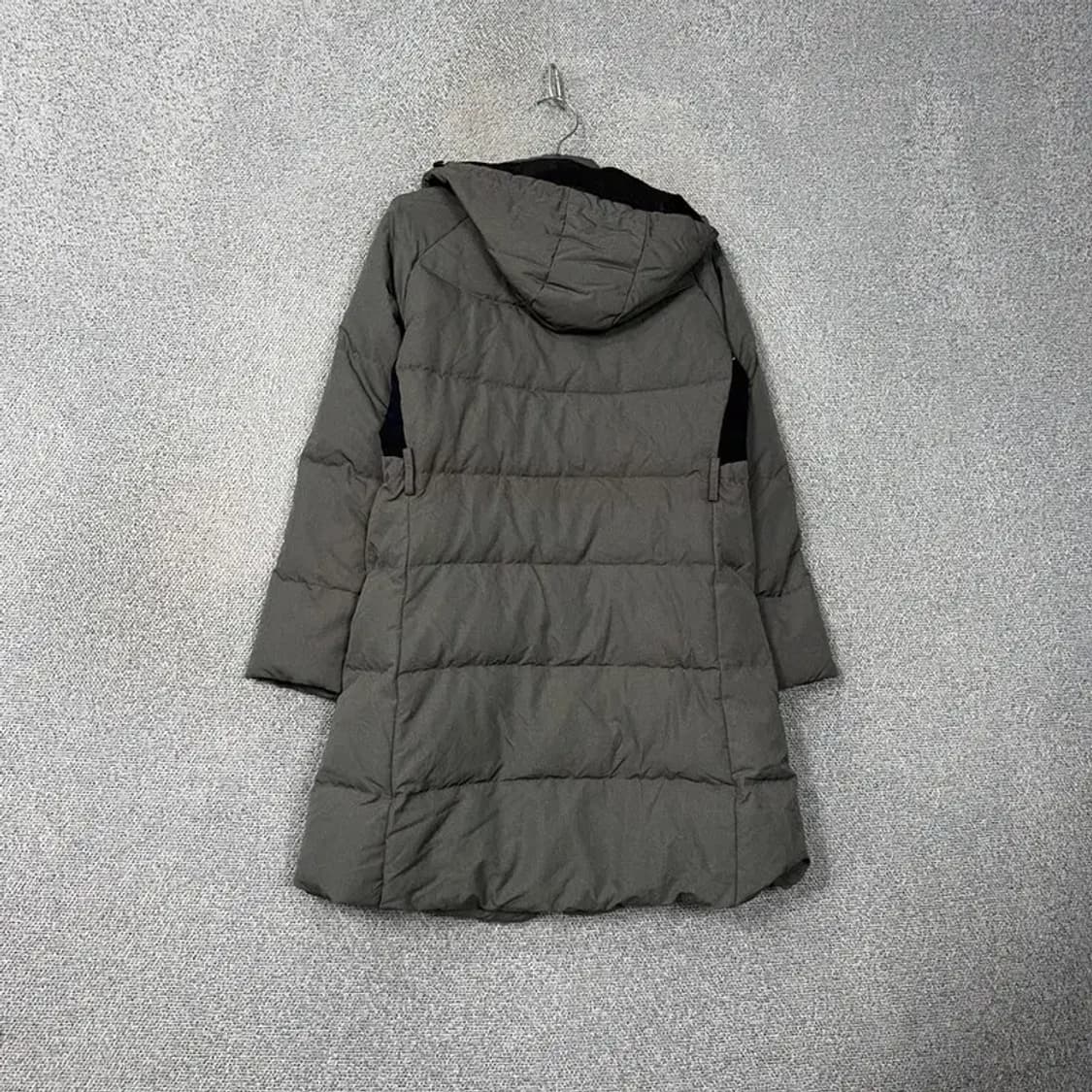 해지스 골프 그레이 로고 덕다운 오리털 롱패딩 L 상품이미지2