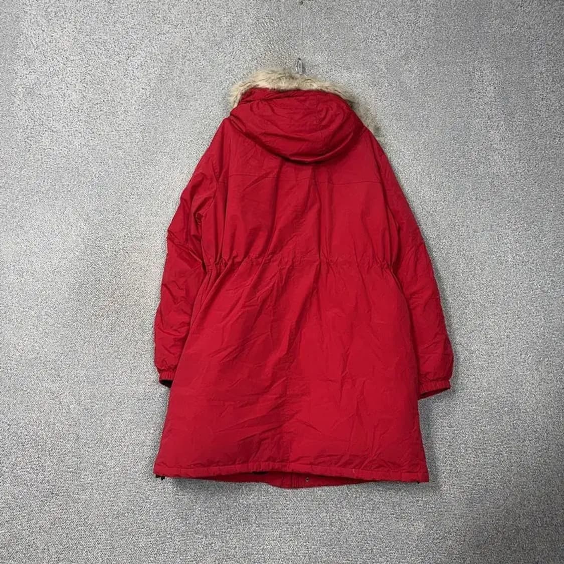 자라 레드 여성 캐주얼 퍼 롱패딩 L 상품이미지2
