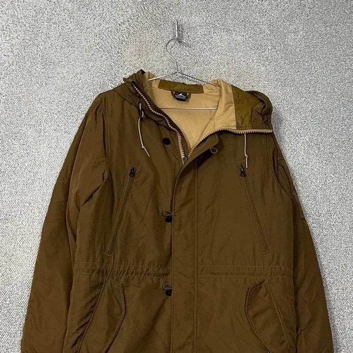 조던 브라운 빈티지 다운 롱패딩 점퍼 S 상품이미지3