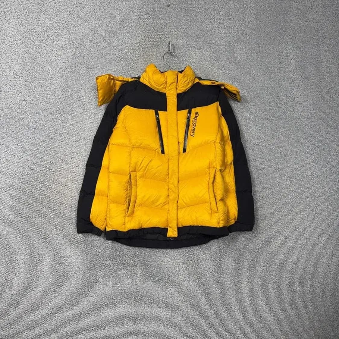 디스커버리 옐로우 로고 덕다운 오리털 패딩 점퍼 95 상품이미지1