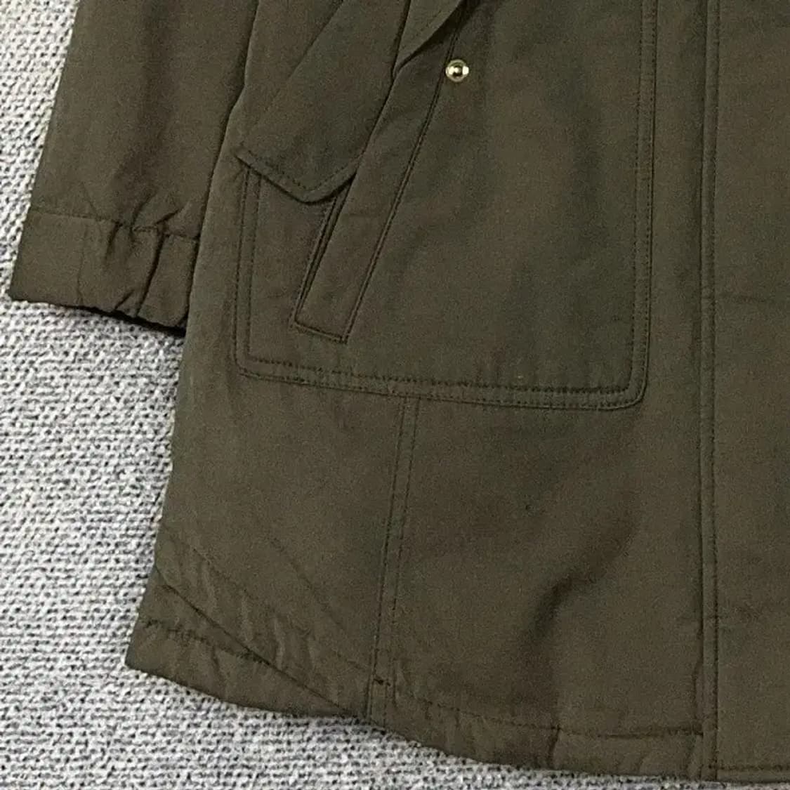 GGPX 큐빅 로고 카키 파카 패딩 점퍼 S 상품이미지5