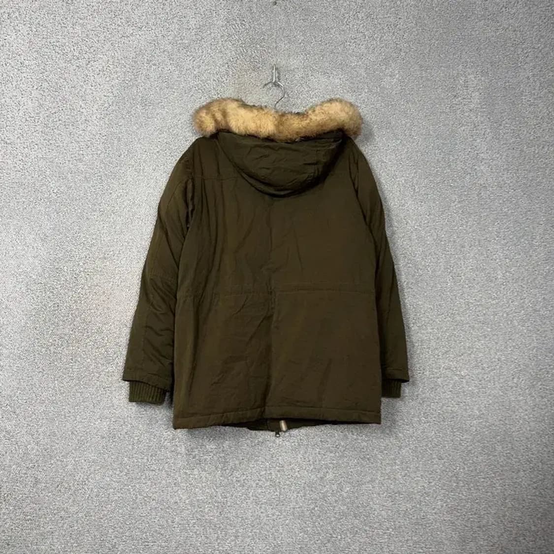 브라운브레스 카키 로고 퍼 파카 패딩 점퍼 L 상품이미지2