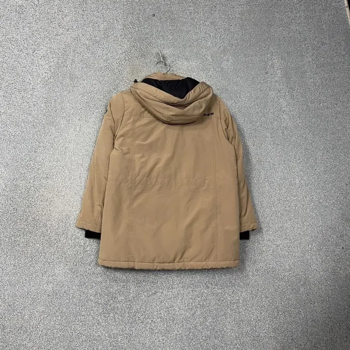 아이더 베이지 로고 덕다운 오리털 패딩 점퍼 S 상품이미지2